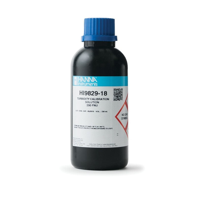 Hanna Instruments HI-9829-18 200 FNU Turbidity Calibration solution, 230mL