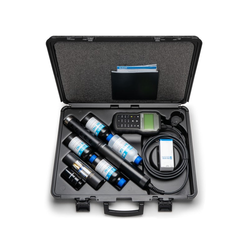 Hanna Instruments HI-98394 GPS Multiparameter Portable pH, EC, ISE, Turbidity, DO Meter with Autonomously Logging Probe