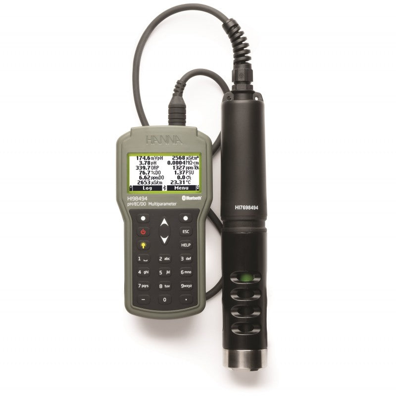 Hanna Instruments HI-98494 Multiparameter Bluetooth pH/EC/OPDO Meter