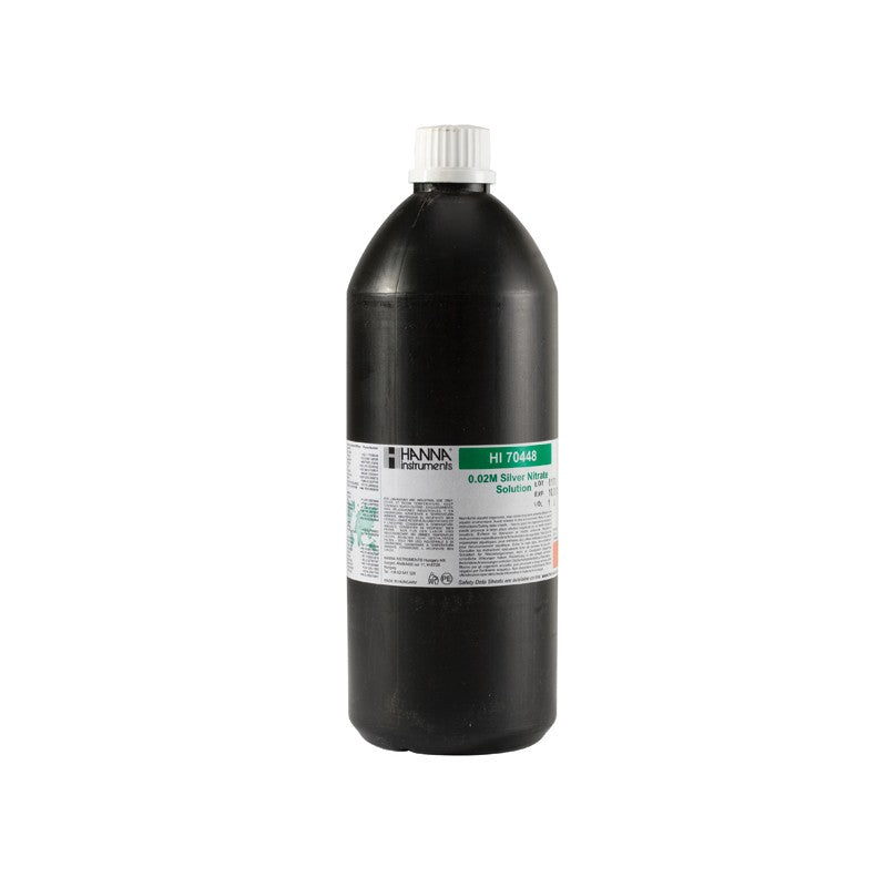 Hanna Instruments HI-70448 Silver Nitrate Solution, 0.02 m, 1 Litre