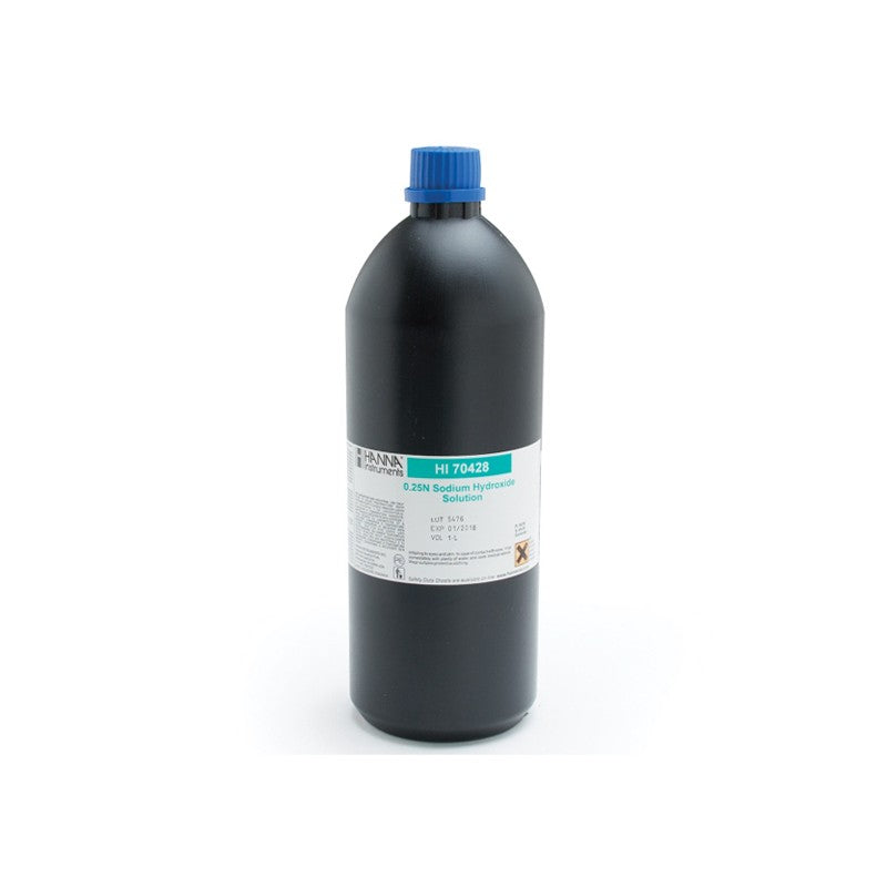 Hanna Instruments HI-70428 Sodium Hydroxide Solution 0.25N, 1L