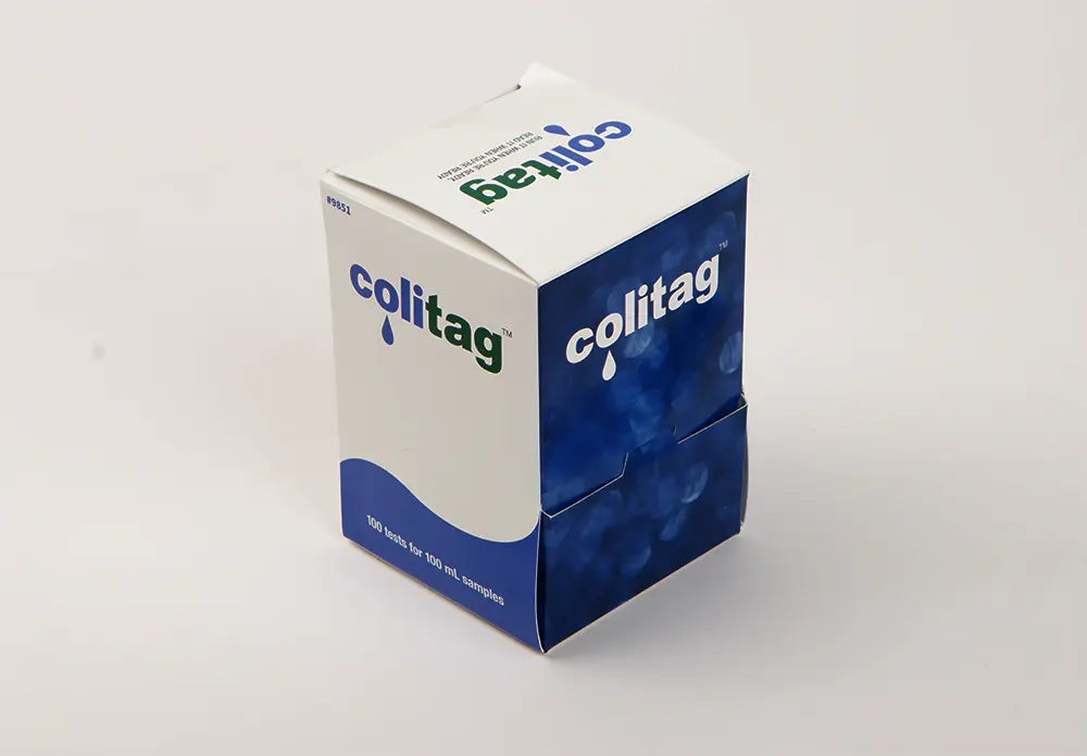Colitag™ Water Test System for Total Coliforms and E. coli in 100ml water sample (100 pack Size)