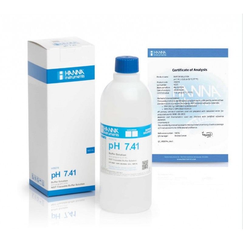 Hanna Instruments HI-5074 pH7.41 Technical Buffer Solution, 500ml