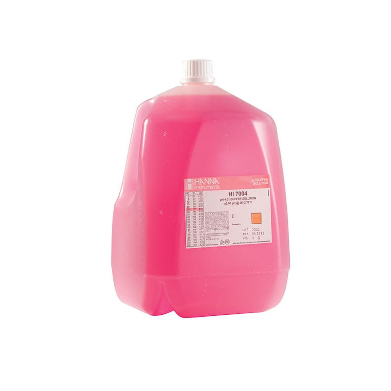 Hanna Instruments HI-7004/1G pH 4.01 Buffer Solution, 1 Gallon bottle
