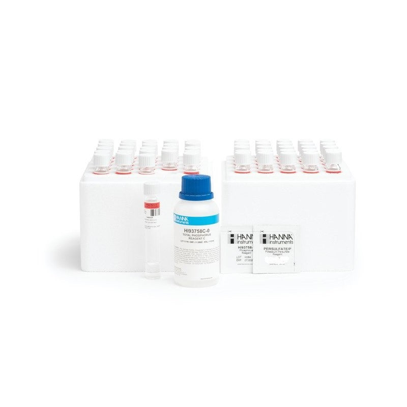 Hanna Instruments HI-94758C-50 Phosphorus Reagent,Total, Ascorbic Acid Method with Bar Code
