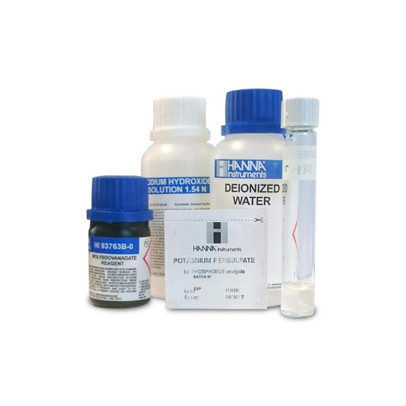 Hanna Instruments HI-93763B-50 Phosphorus, Total High Range Reagents, Vanadomolybdophosphoric Acid Method