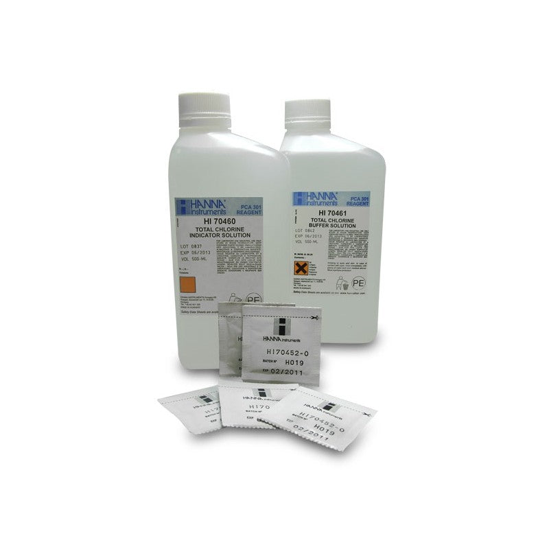 Hanna Instruments HI-70481 Total Chlorine Reagents set for PCA 310, PCA 320 and PCA 330