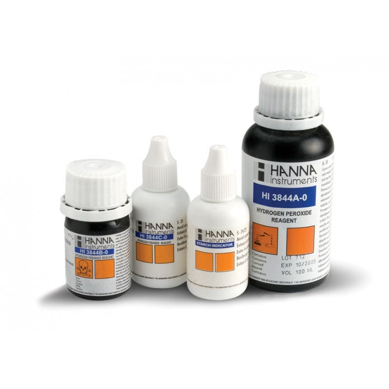 Hanna Instruments HI-3844-100 Replacement Reagents for HI-3844 Hydrogen Peroxide test kit