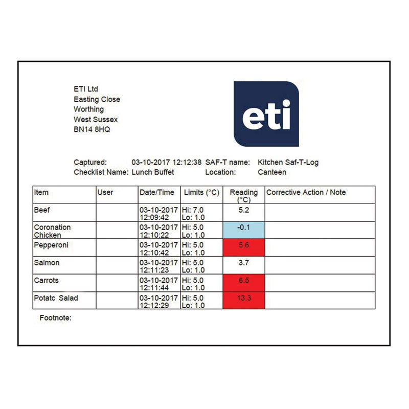 Saf-T-Log® HACCP Paperless Temperature Recording