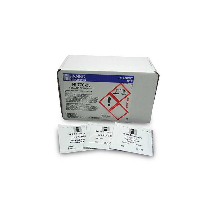 Hanna Instruments HI-770-25 Reagents for HI-770 Silica HR Checker HC 25 tests