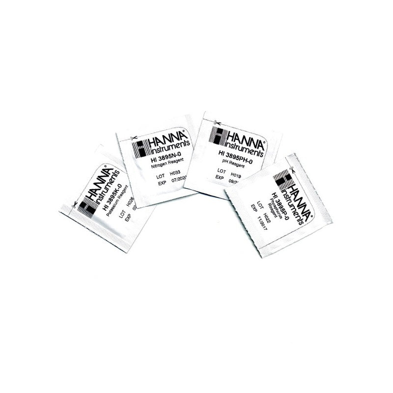 Hanna Instruments HI-3895-010 Replacement Reagents for HI-3895 pH, Nitrogen, Phosphorus, Potassium
