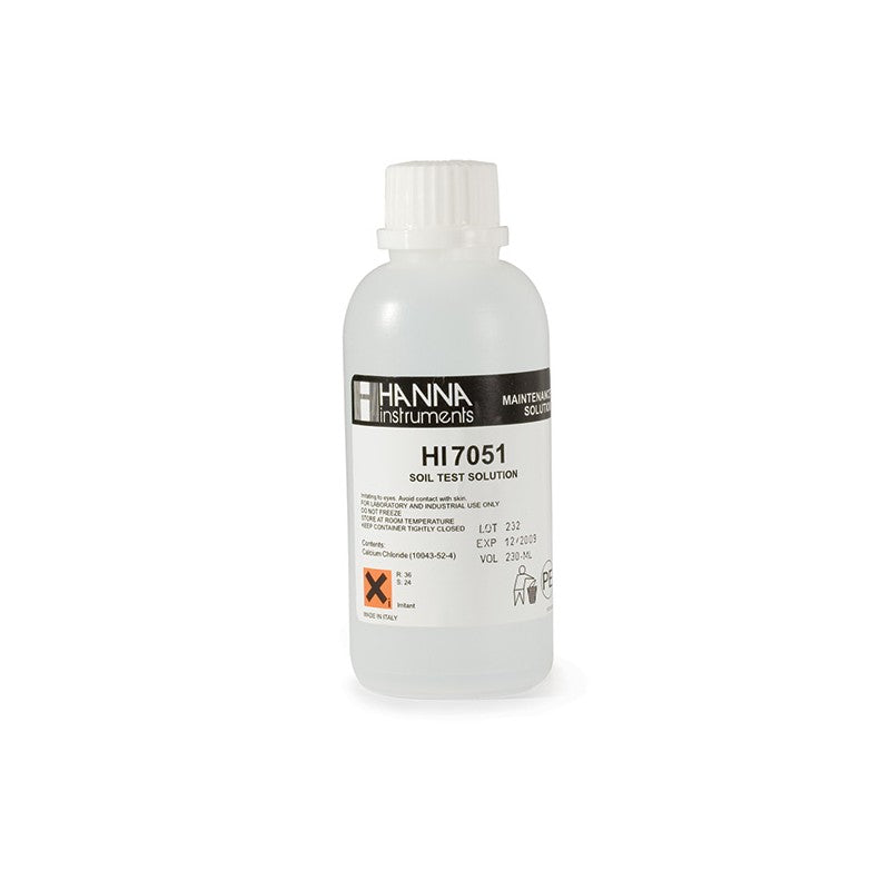 Hanna Instruments HI-7051M Soil Sample Preparation Solution, 230 mL bottle