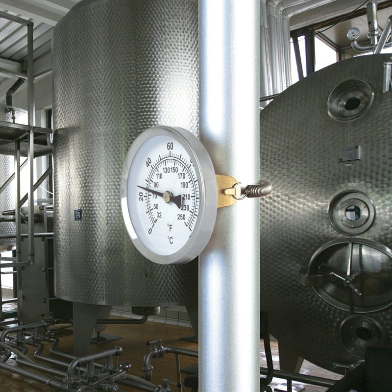 Stainless Steel Pipework Thermometer - 60mm dial