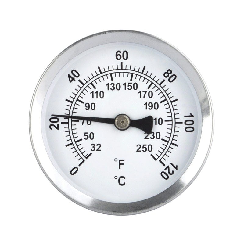 Stainless Steel Pipework Thermometer - 60mm dial