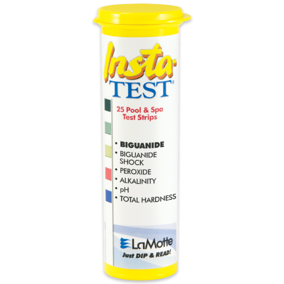 LaMotte Insta-Test Biguanide, Biguanide Shock, Peroxide, Alkalinity, pH, Total Hardness Test Strips