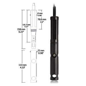Hanna Instruments-76407/20F Dissolved Oxygen Probe with Protective Sleeve, 20m Cable