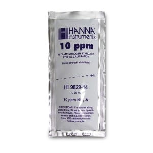 Hanna Instruments-9829-10/11 Kit containing 10 sachets of 10ppm and 10 sachets of 100ppm standard for Ammonium ISE