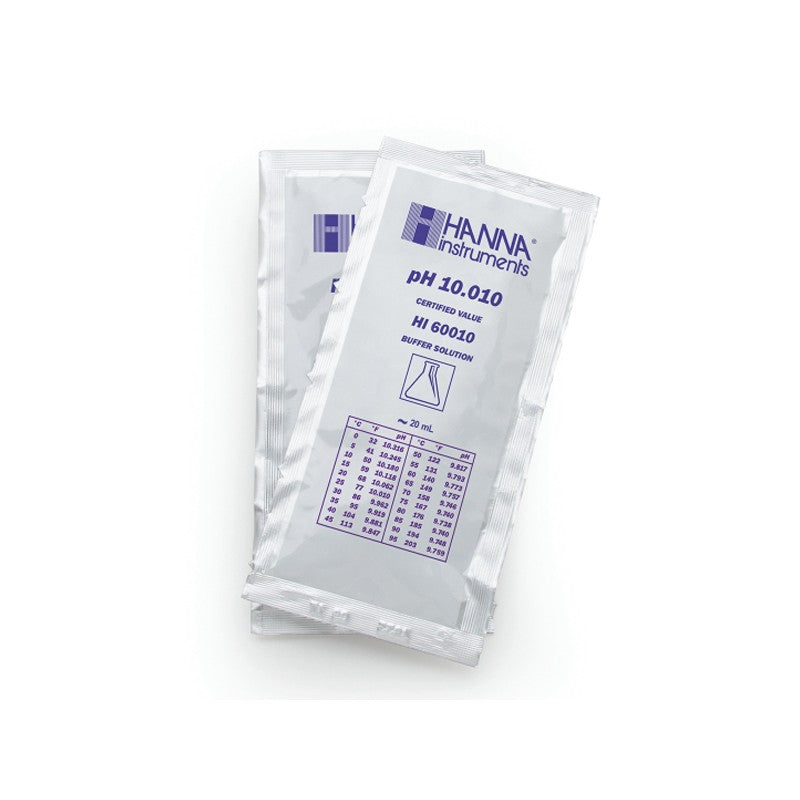 Hanna Instruments HI-60010-02 pH 10.010 Millesimal Buffer Solution (±0.002 pH), 25 x 20ml