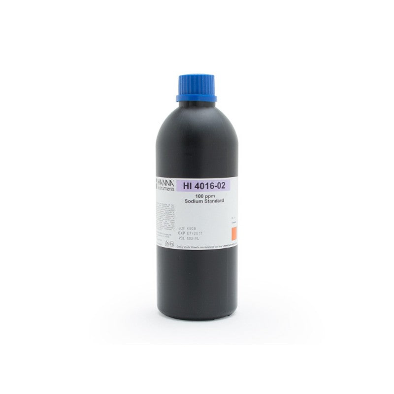 Hanna Instruments HI-4016-02 Sodium ISE Standard Solution, 100 ppm