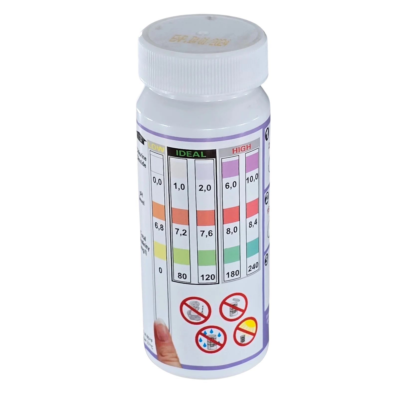 Easy Dip 3 in 1 Test Stips for Chlorine Bromine/pH/Alkalinity