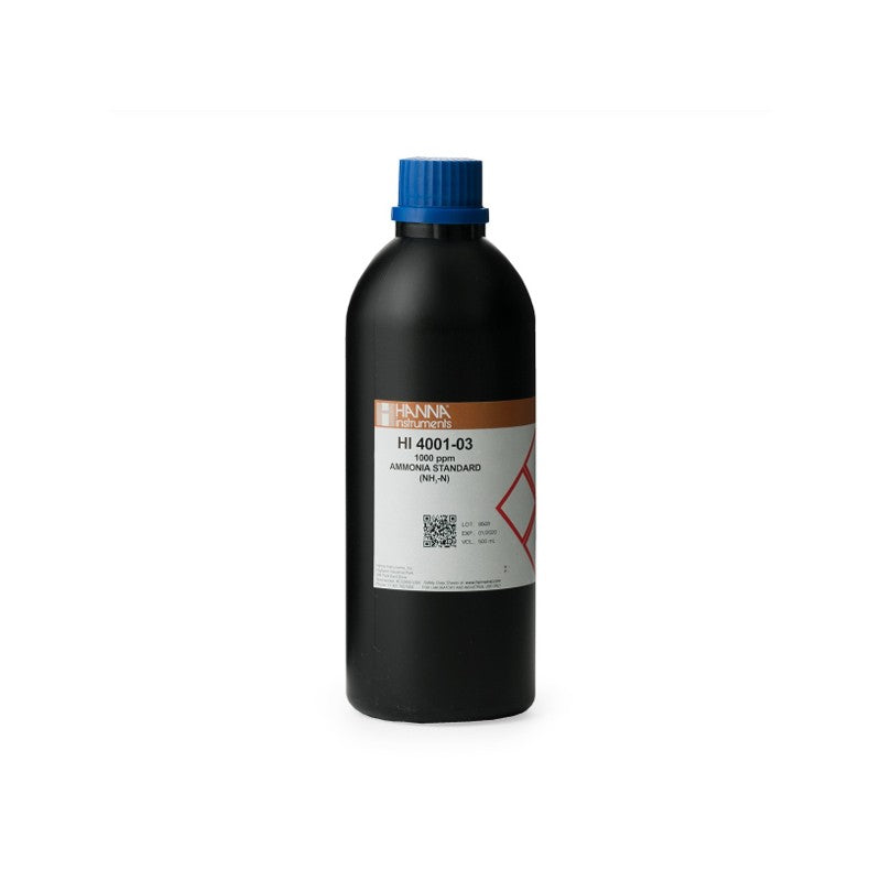 Hanna Instruments HI-4001-03 1000mg/L Ammonia Standard, 500 mL