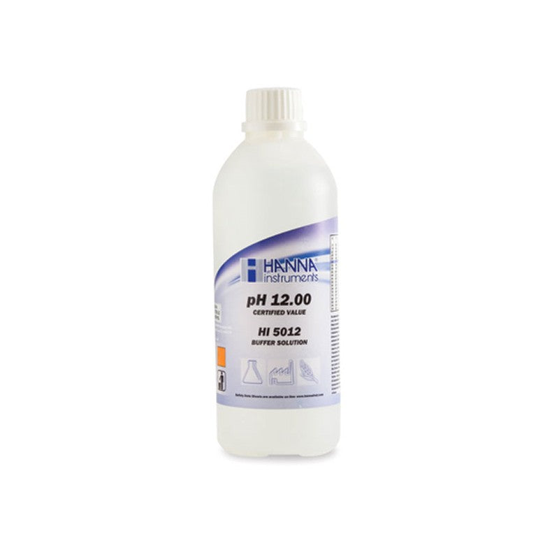 Hanna Instruments HI-5012 12.00 pH Technical Buffer Solution (±0.01 pH), 500ml