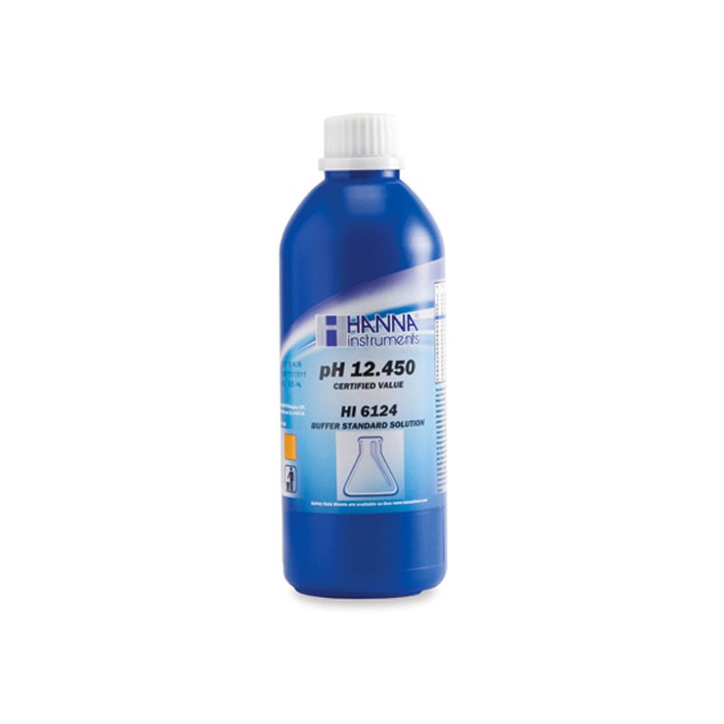 Hanna Instruments HI-6124 pH 12.450 Millesimal Buffer Solution (±0.002 pH), 500ml