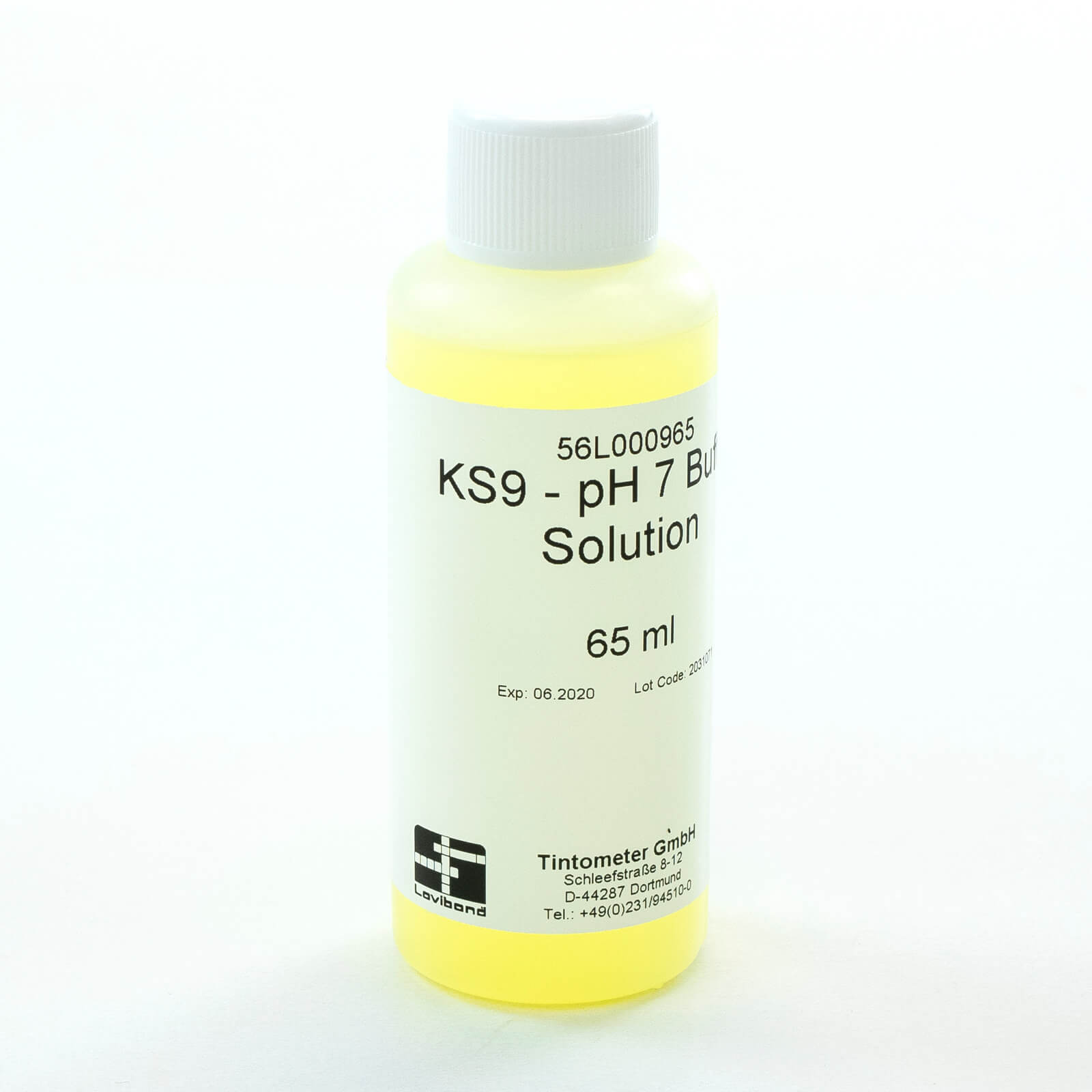 Lovibond pH Buffer Solutions 7 65ml Expired 06/26