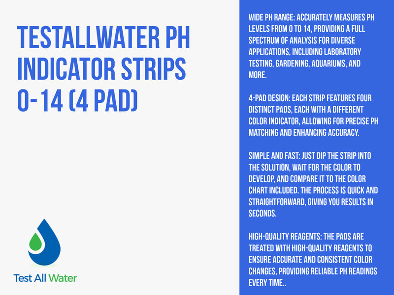 pH Indicator Strips 0 - 14 (4 pad)