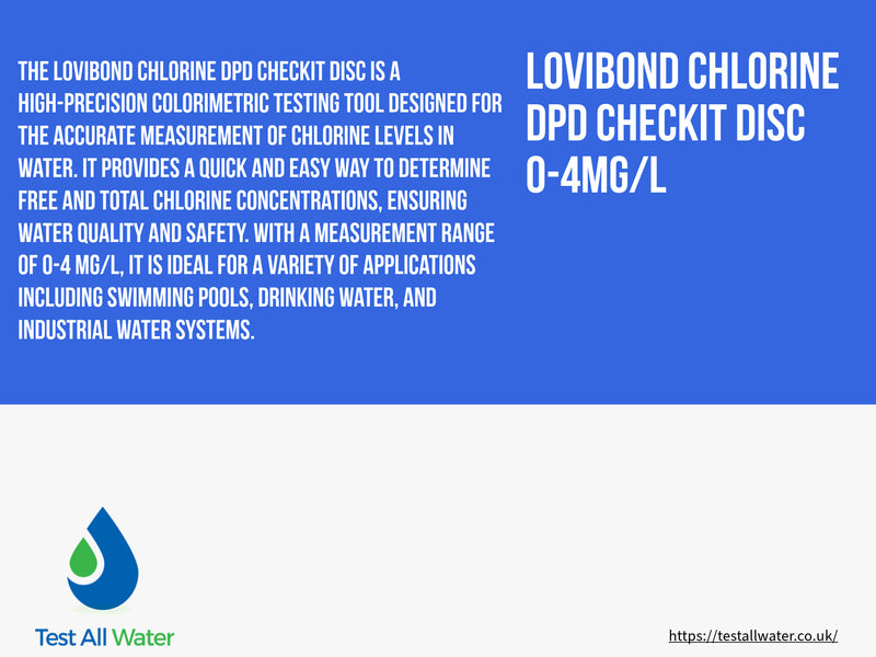 Lovibond Chlorine DPD Checkit Disc 0-4mg/l