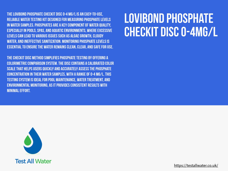 Lovibond Phosphate Checkit Disc 0-4mg/l