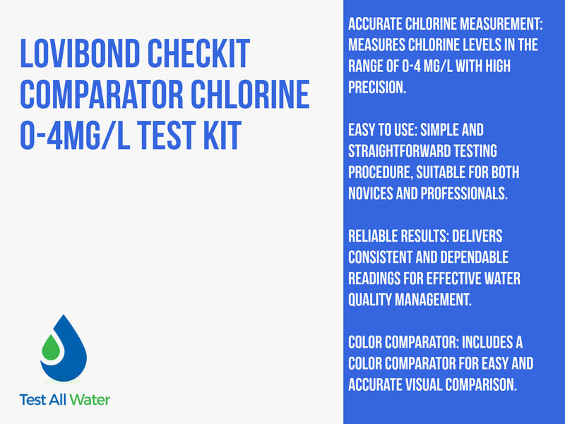 Lovibond Checkit Comparator Chlorine 0-4 mg/l Test Kit