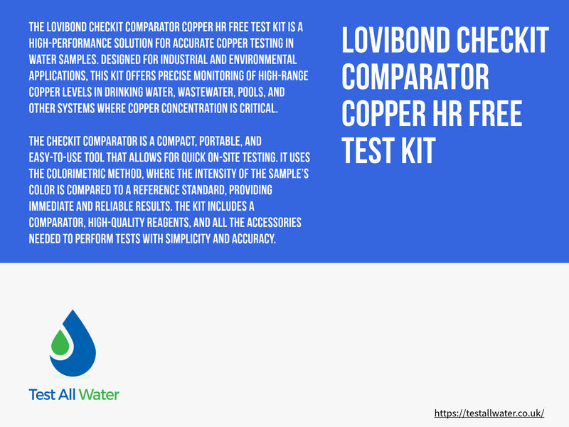 Lovibond Checkit Comparator Copper HR Free Test Kit