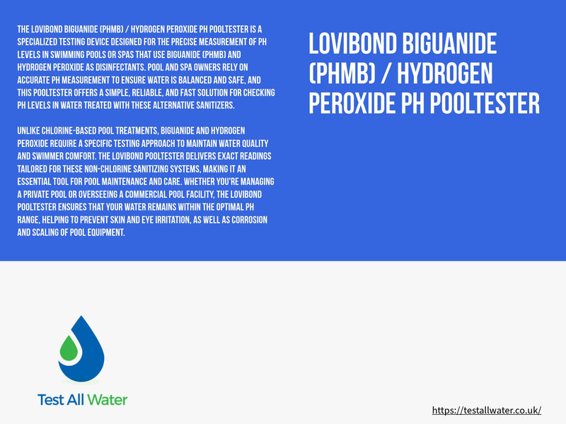 Lovibond Biguanide (PHMB)  / Hydrogen Peroxide pH POOLTESTER