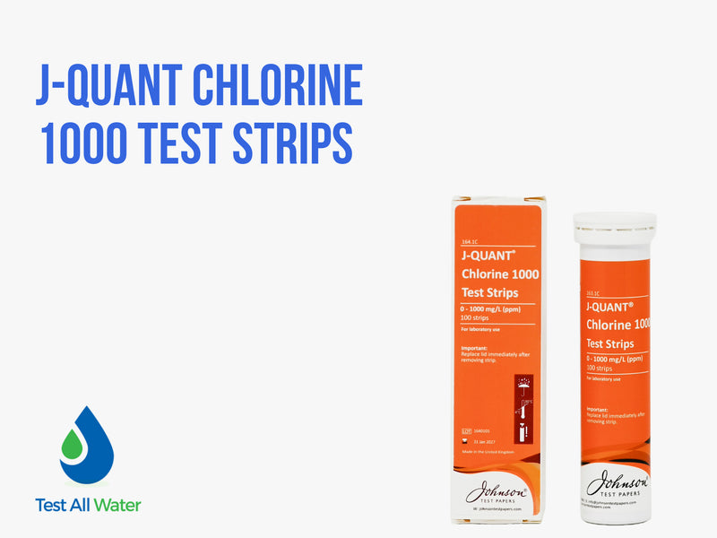 J-Quant Chlorine Indicator Strips (0-1000mg/l)