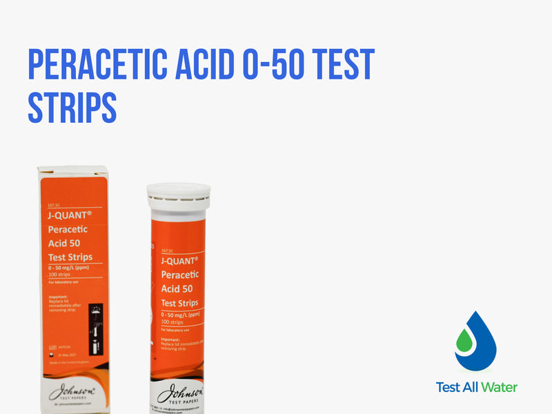 Peracetic Acid 0-50 Test Strips