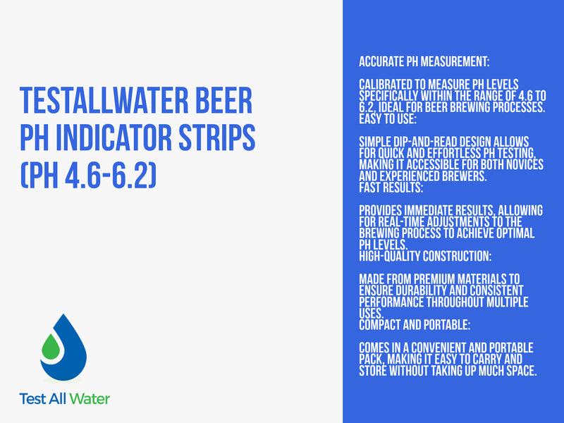 Beer pH Indicator Strips( pH 4.6 - 6.2)