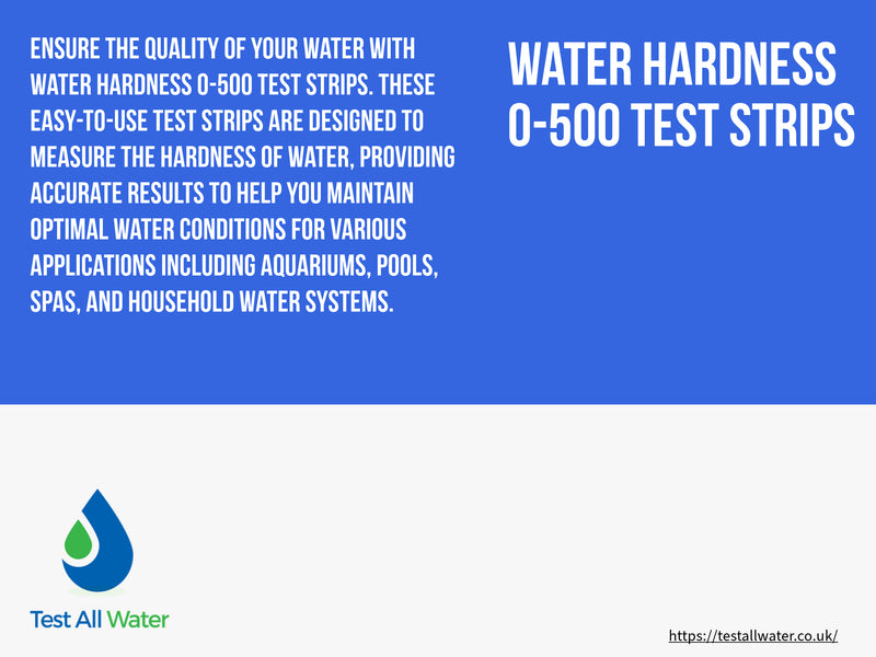 Johnson Analytica Water Hardness 0-500 Test Strips