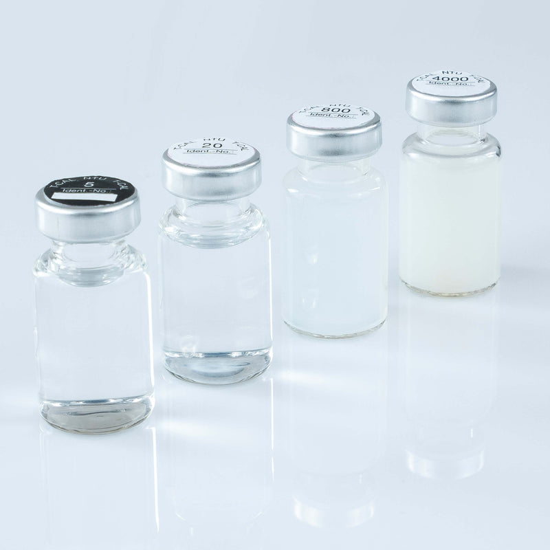 Turbidity Standard Sets for Lovibond turbidimeters.  Set turbidity standards T-CAL (5, 20, 800, 4000 NTU)