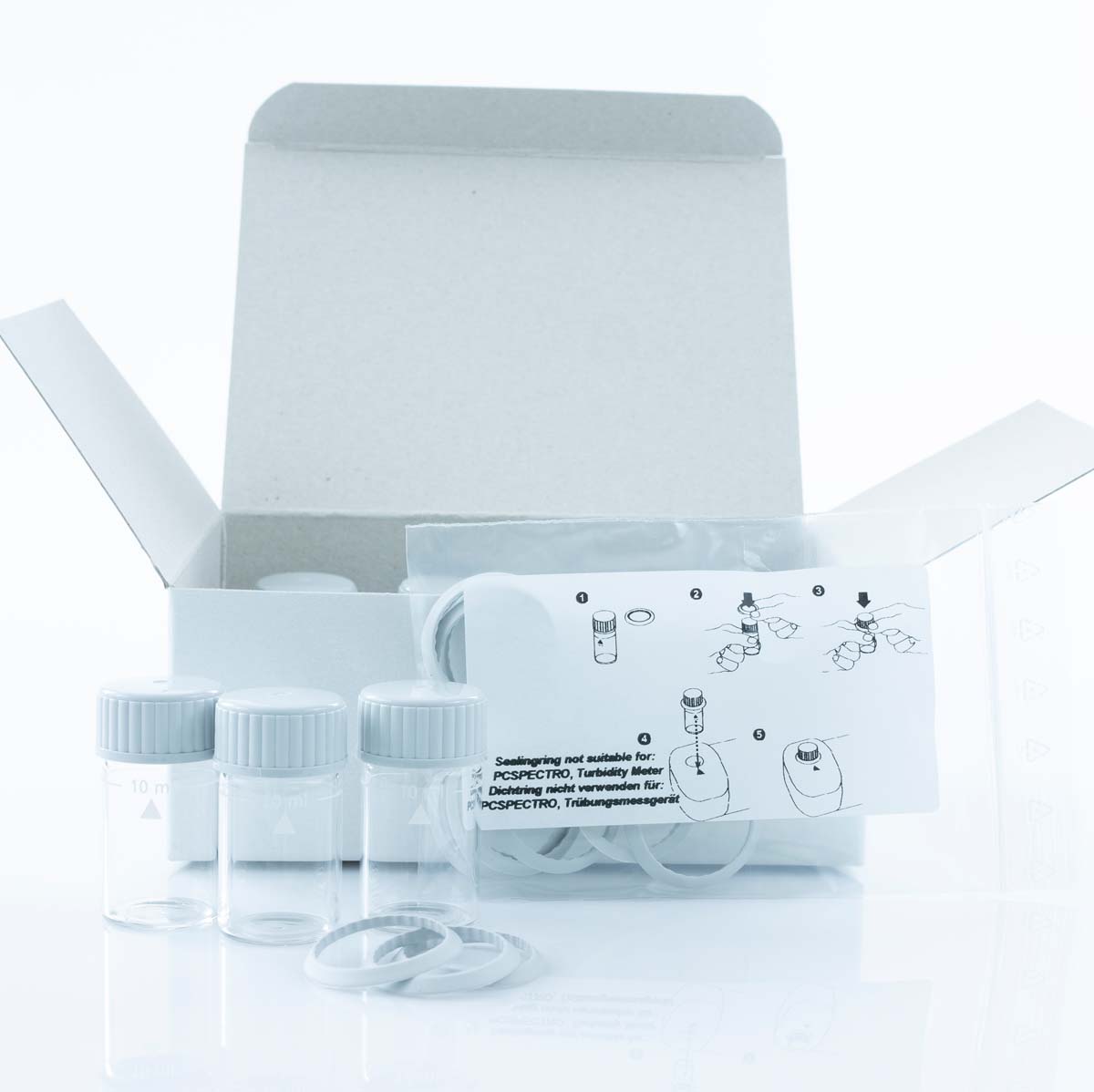 Lovibond Photometer Cylindrical Cells with lid. 10ml