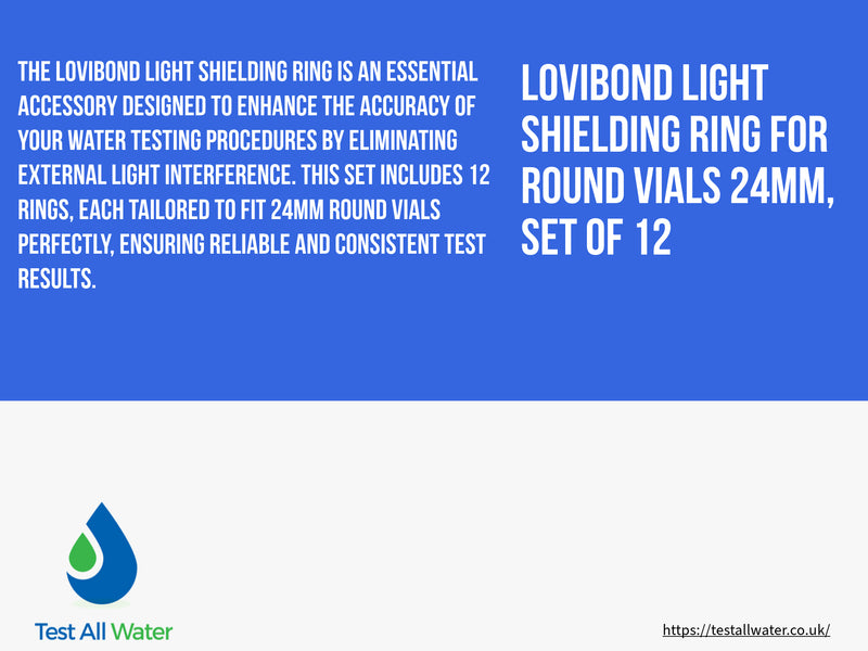 Lovibond Light Shielding Ring for round vials 24mm, set of 12