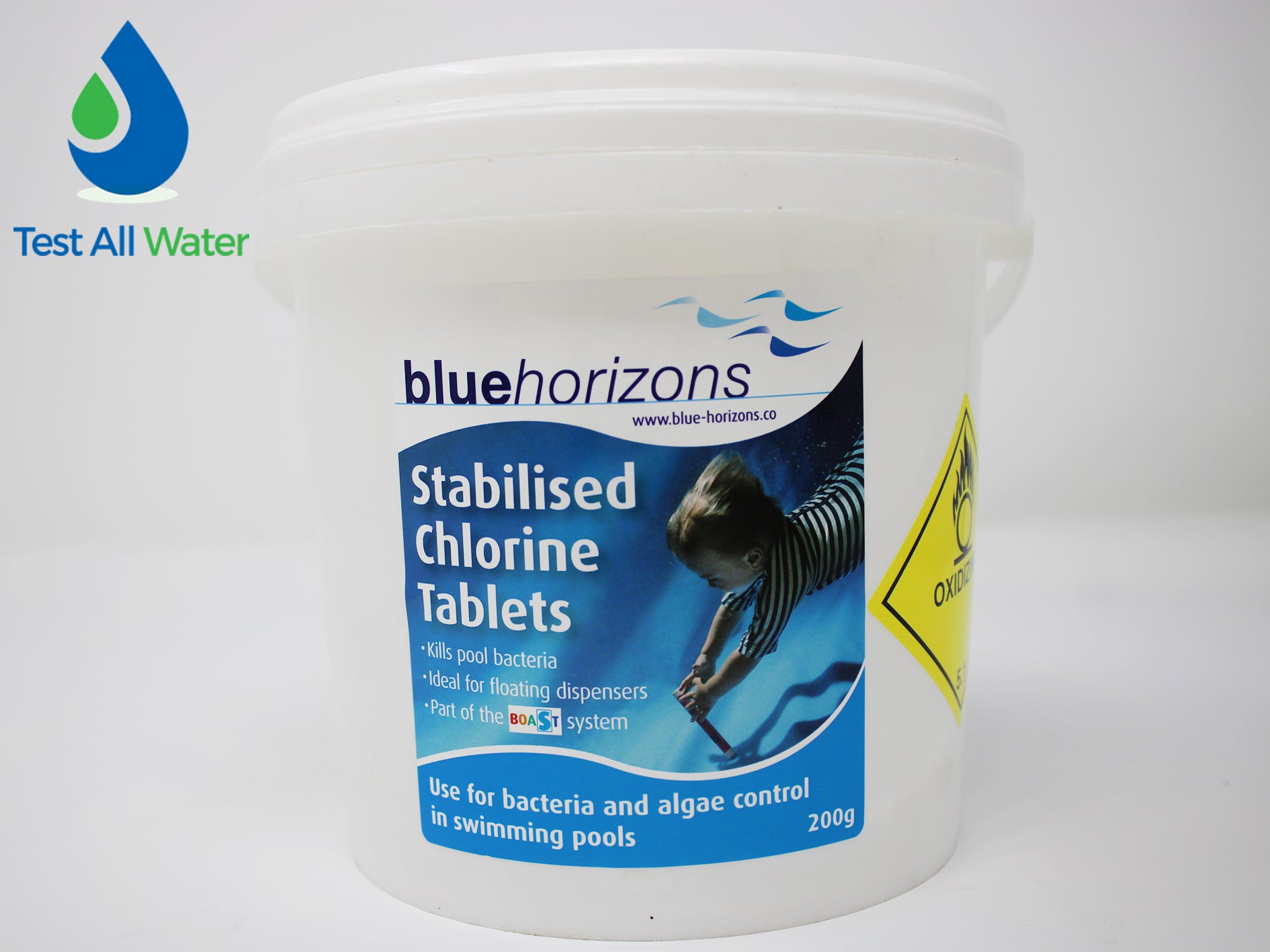 Blue Horizons 200g Large Stabilised Chlorine Tablets 2kg - Use CLTAB2002OL as alternative