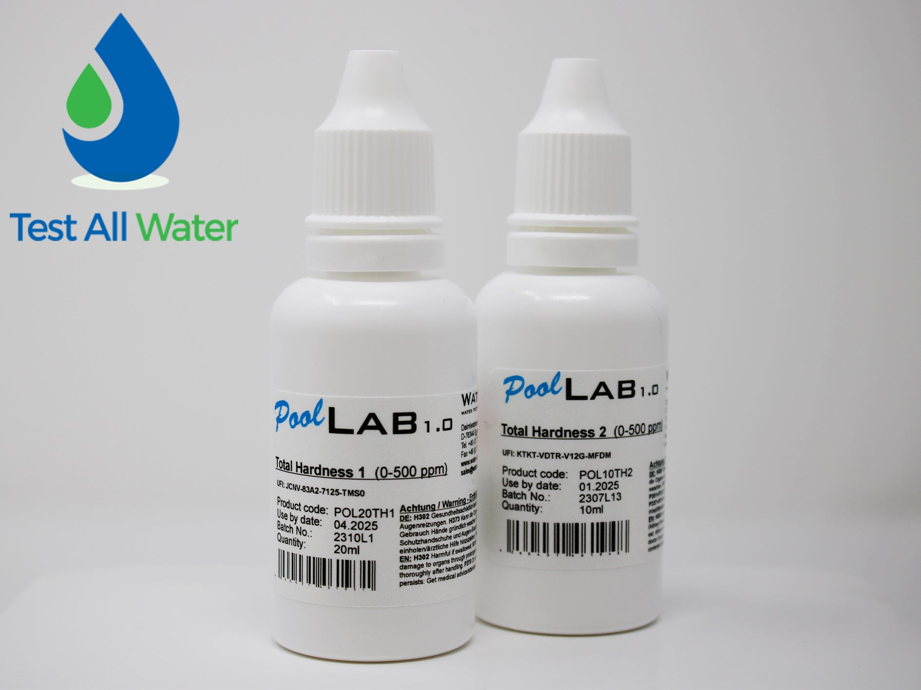 PoolLab Total Hardness Liquid Reagents Expired 04/26