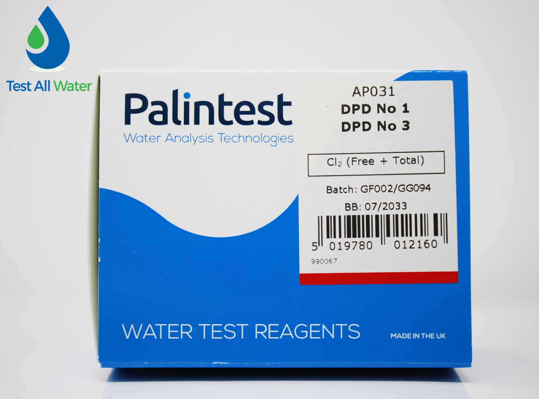 Palintest Chlorine DPD 1 & 3 (Free,Total) Tablets