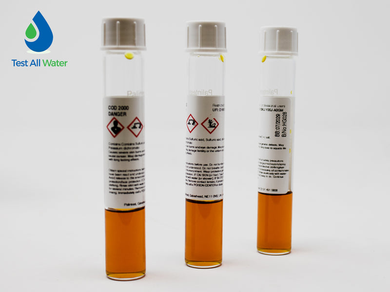 Palintest Chemical Oxygen Demand (COD) Tubetests. 50 - 2000 mg/L O2