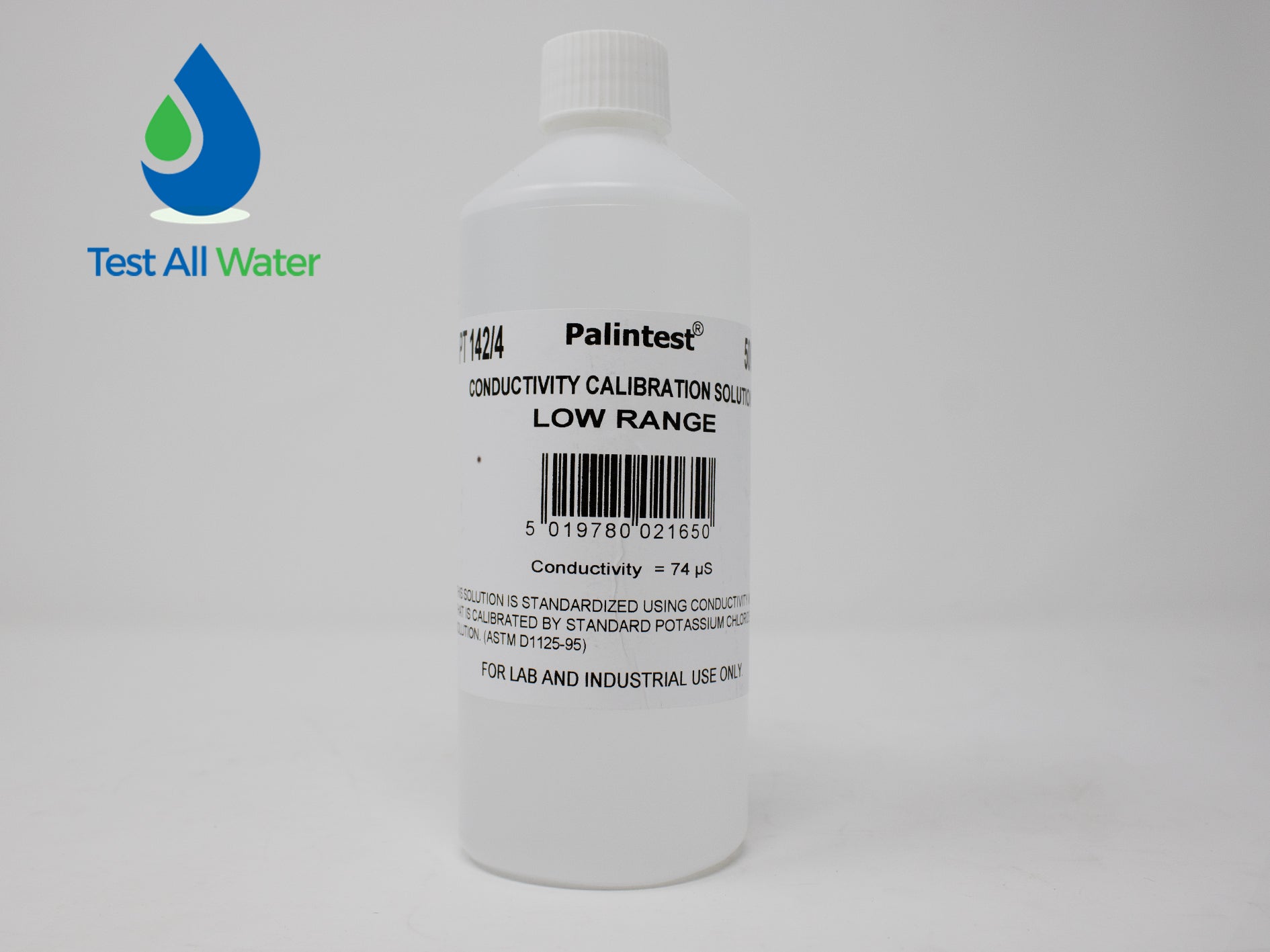 Palintest Calibration Conductivity Solution, Low Range, 74S/cm, 500mL Expired 06/26