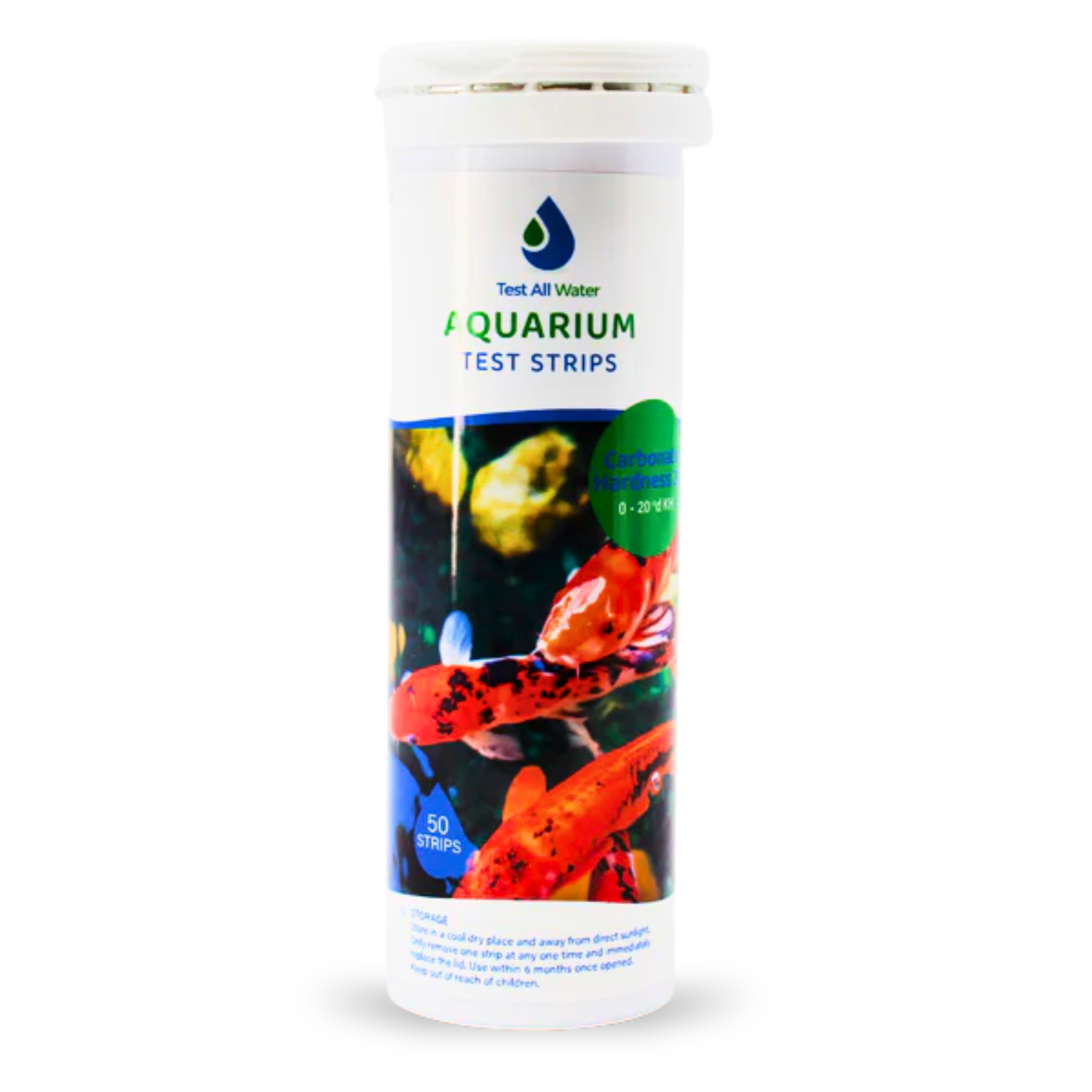 Aquarium Carbonate Hardness 20, 50 strips/pk Test All Water