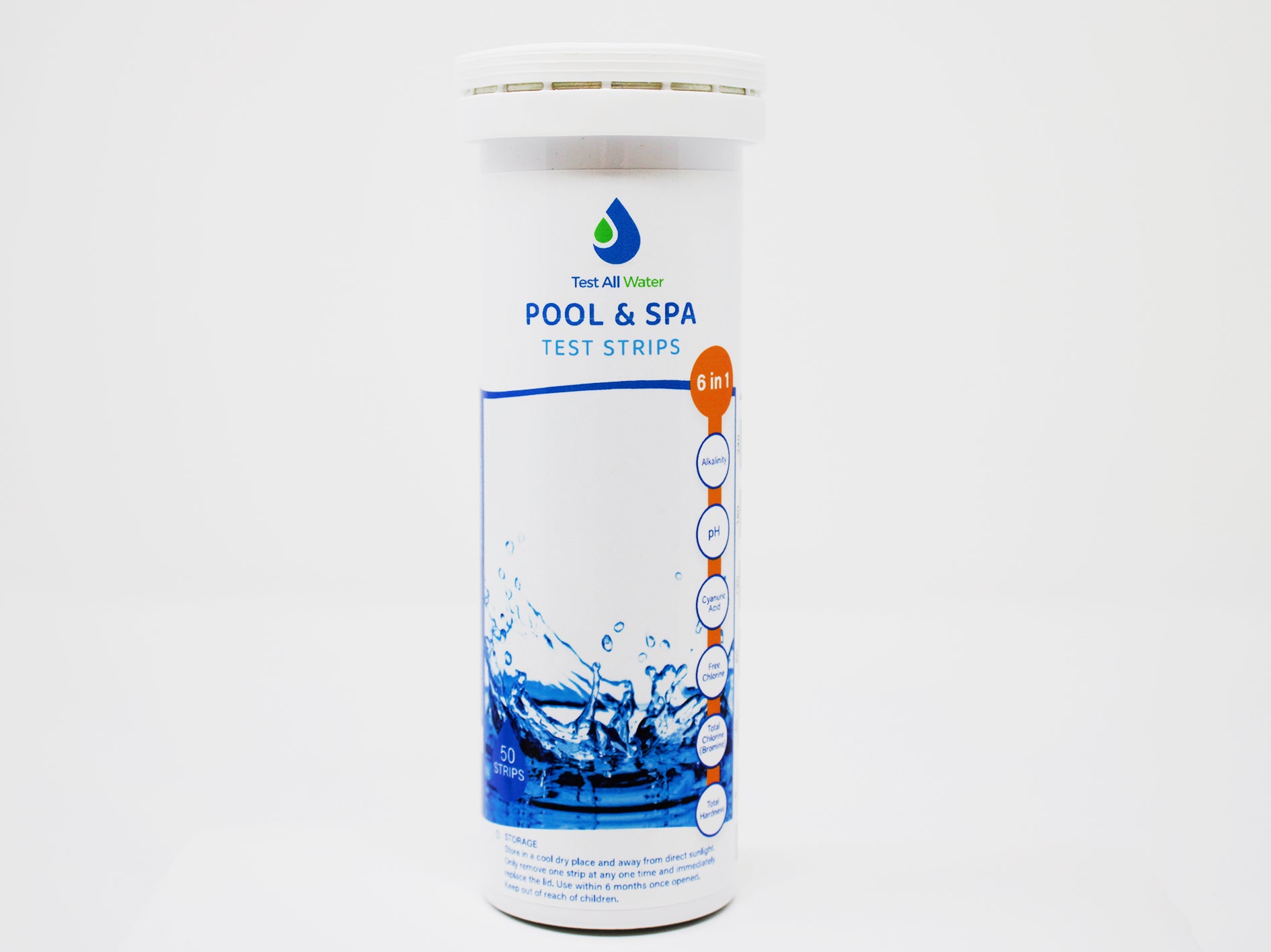 Test All Water 6 In 1 Hot Tub Test strips