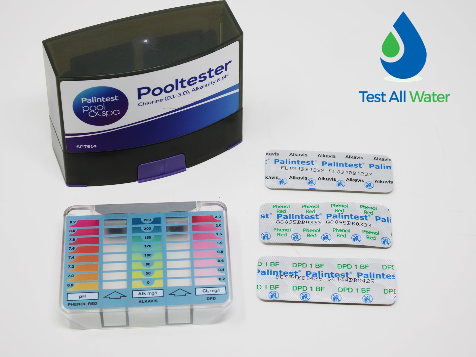 Palintest Chlorine (0.1-3mg/l) /pH / Alkalinity Pooltester