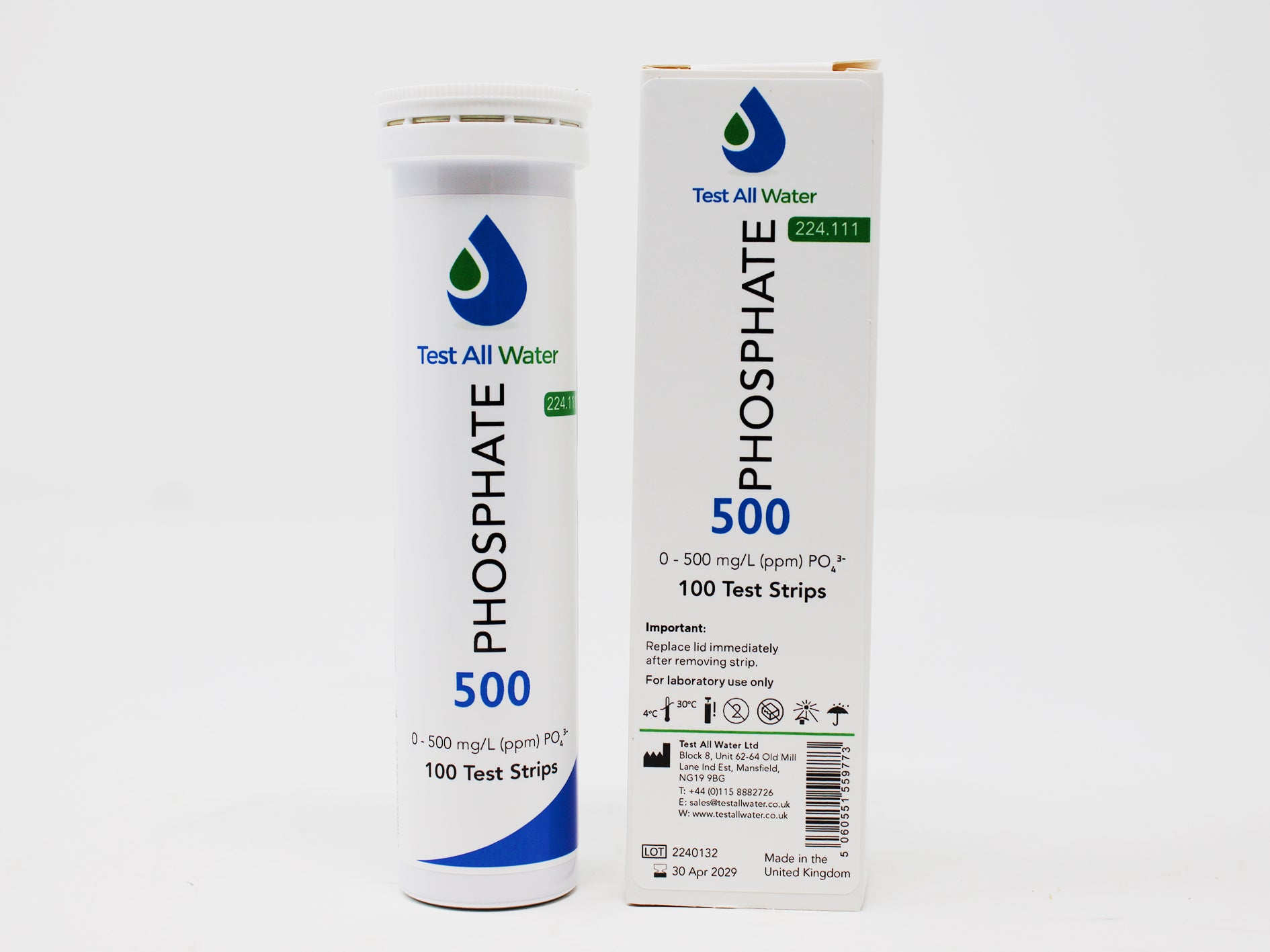 Phosphate Indicator strips 500 Test All Water